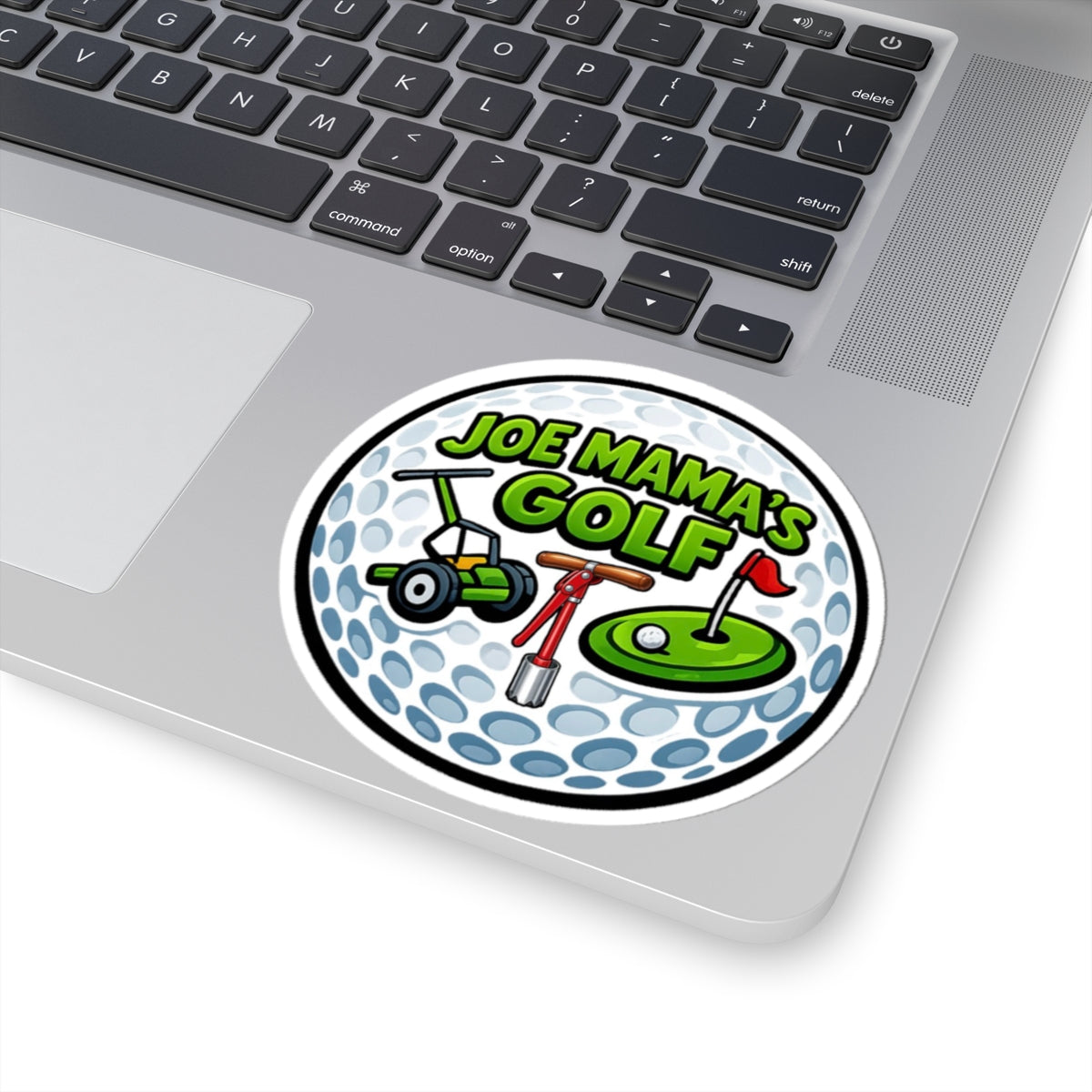 JOEMAMA'S GOLF CARTOON STICKER