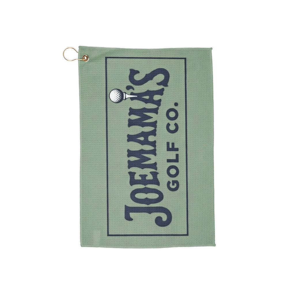 Navy and Green Golf Towel