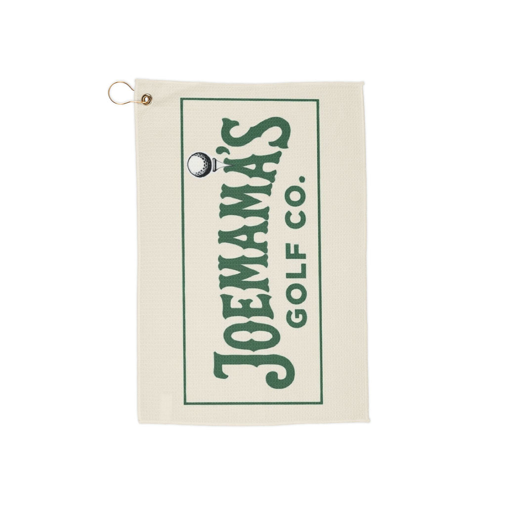 Green and Cream Golf Towel