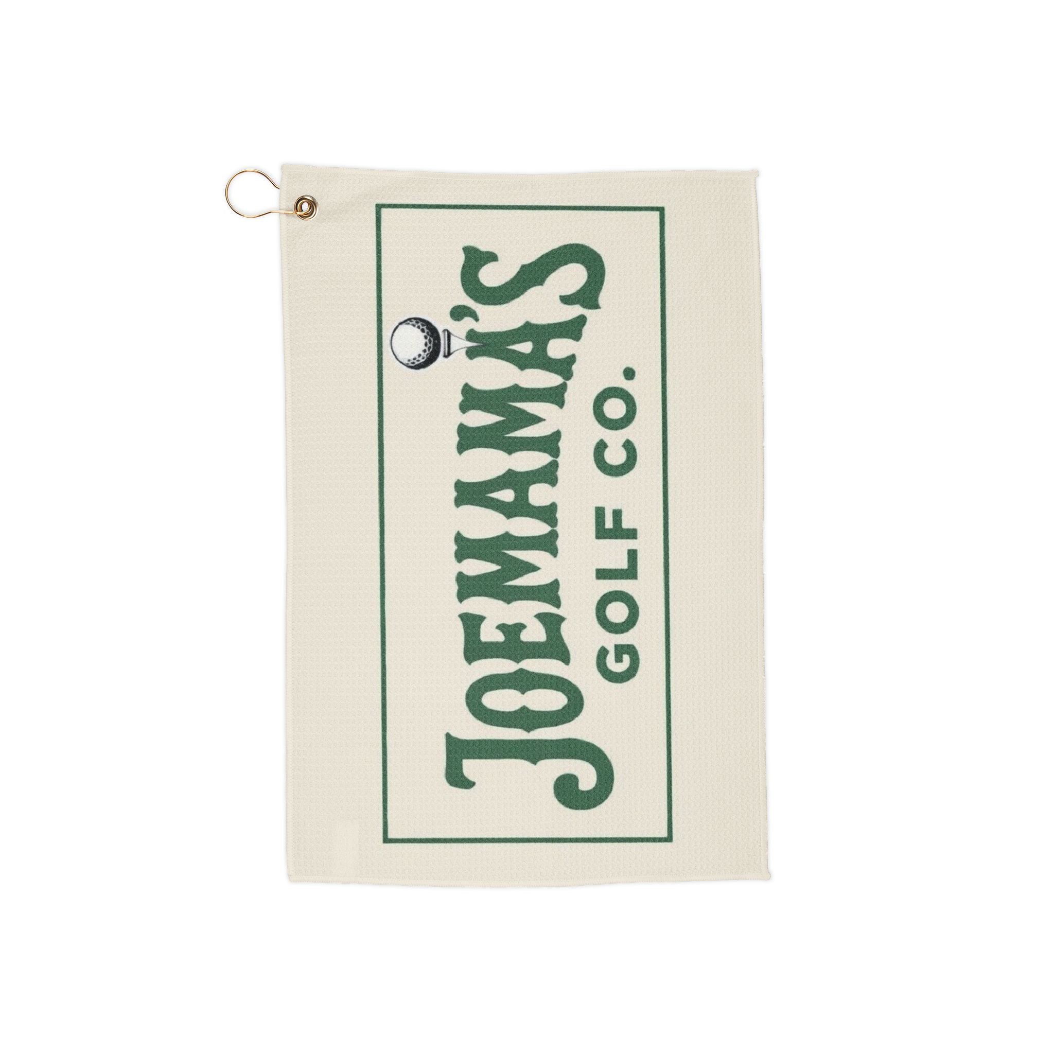 Green and Cream Golf Towel