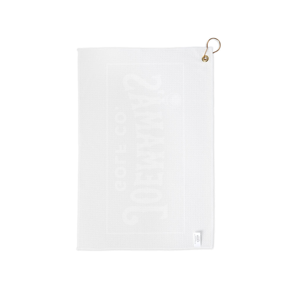 White and Black Golf Towel